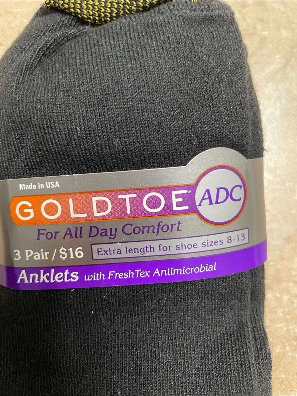 Women’s Black and Charcoal Casual Socks Pack Including Gold Toe - Picture 2 of 12
